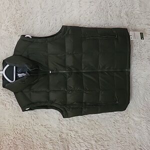 Eddie Bauer, Mens, Olive Puffer Vest